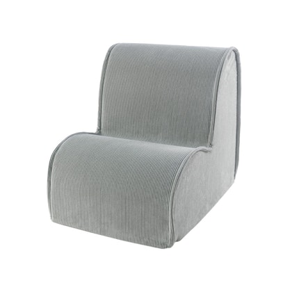 Meow, corduroy armchair for the children's room, grey