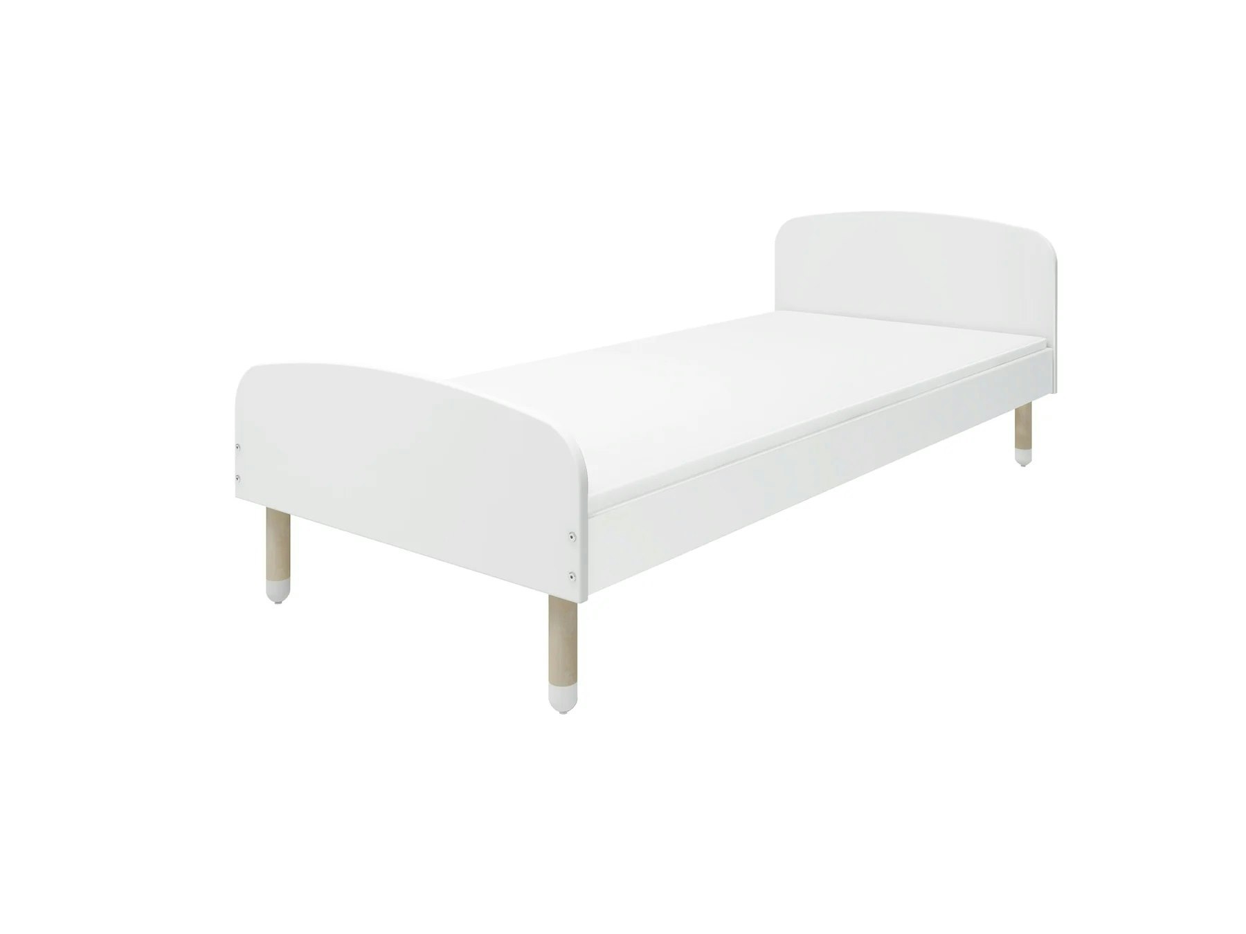 Flexa, single bed 90x200 cm Dots, white 