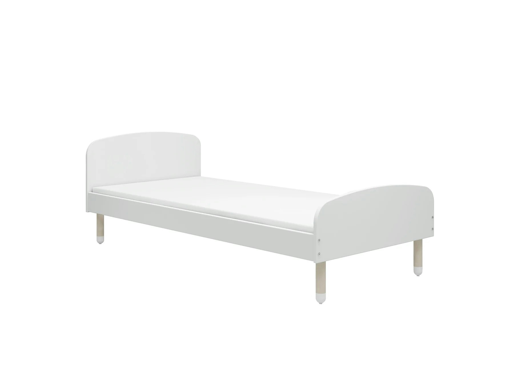 Flexa, single bed 90x200 cm Dots, white 