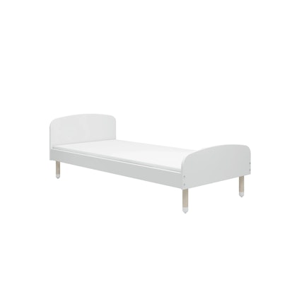 Flexa, single bed 90x200 cm Dots, white