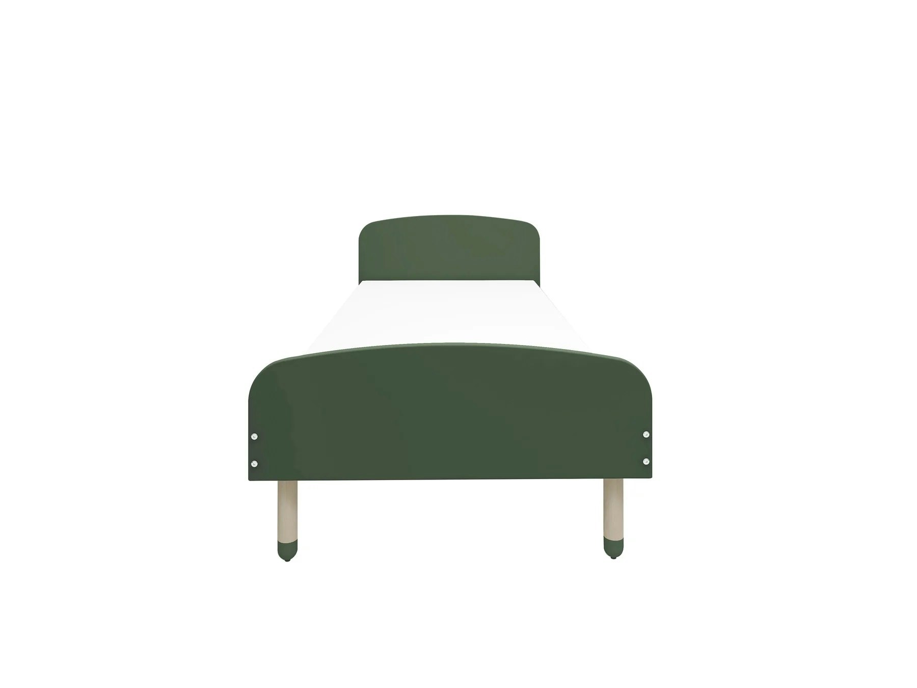 Flexa, single bed 90x200 cm Dots, deep green 