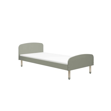 Flexa, single bed 90x190 cm Dots, natural green