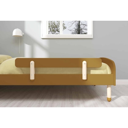 Flexa, single bed 90x190 cm Dots, mustard