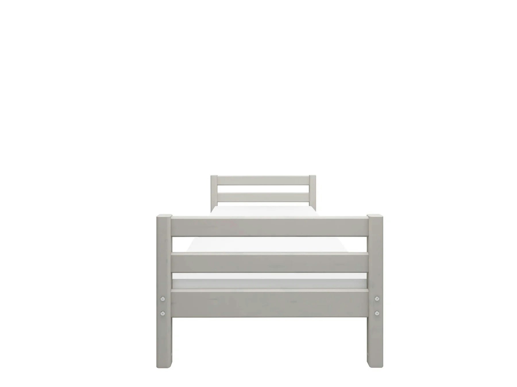 Flexa, children's bed 90x200 cm Classic, grey 