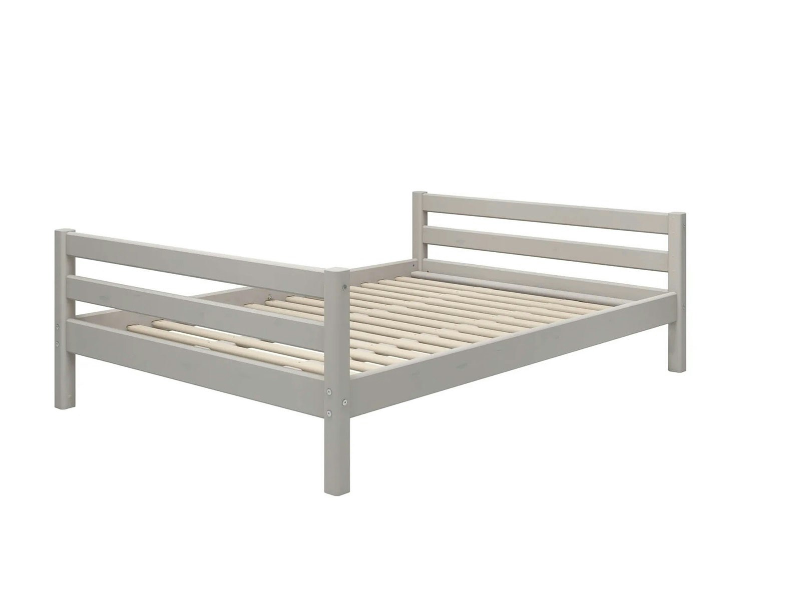 Flexa, children's bed 140x200 cm Classic, grey 