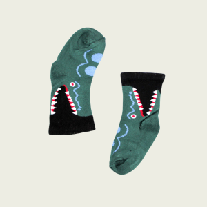 Angry Corocodile Kids Sock 