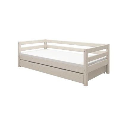 Flexa, barnsäng med utdragbar säng 90x200 cm Classic, vit