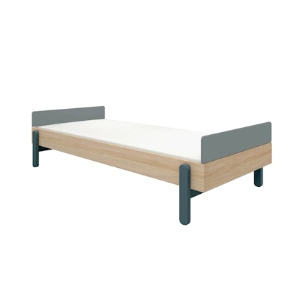 Flexa, children's bed single bed 90x200 cm Popsicle, blueberry oak