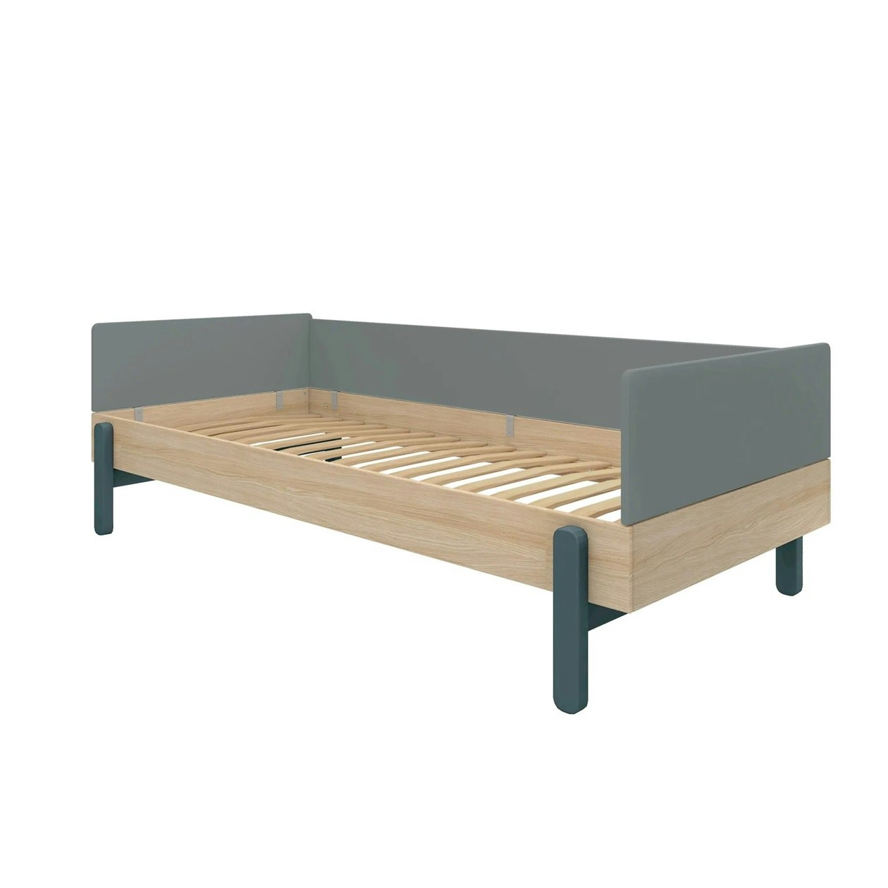 Flexa, children's bed daybed 90x200 cm Popsicle, blueberry oak 