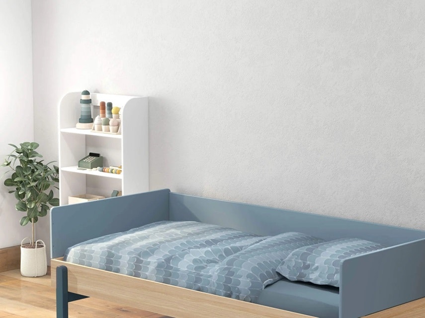 Flexa, children's bed daybed 90x200 cm Popsicle, blueberry oak 