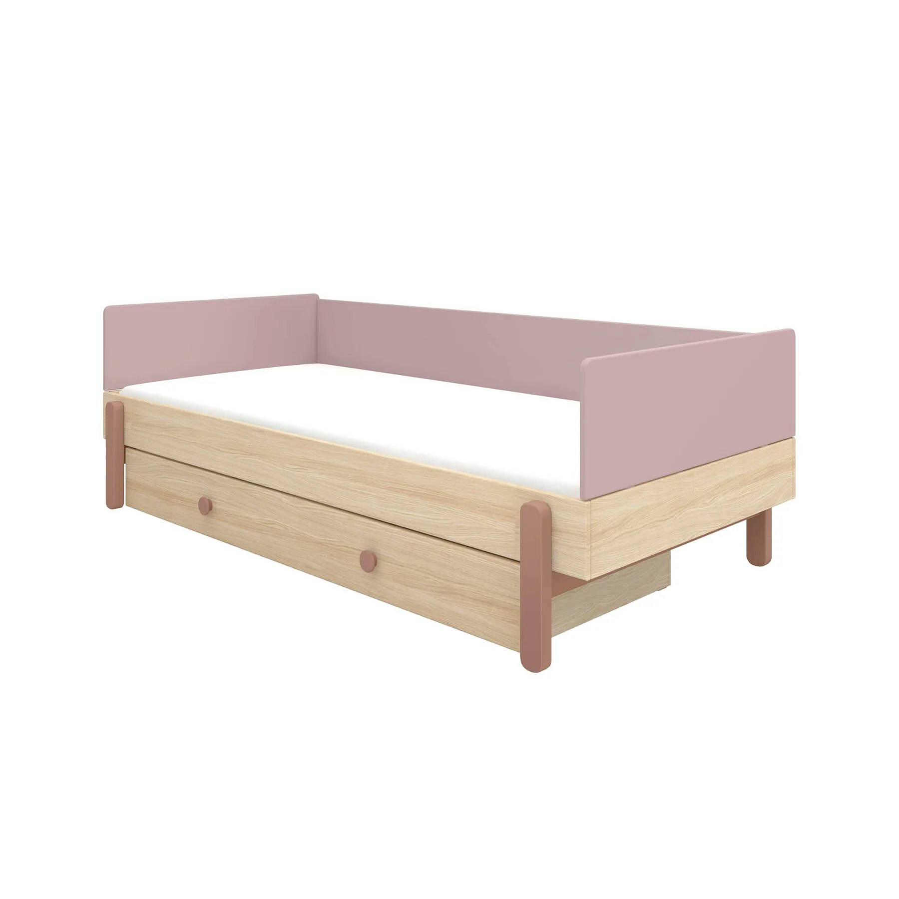 Flexa, children's bed daybed 90x200 cm Popsicle, cherry oak 