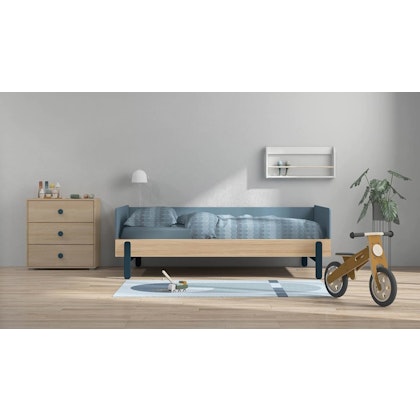 Flexa, junior bed daybed 120x200 cm Popsicle, blueberry oak