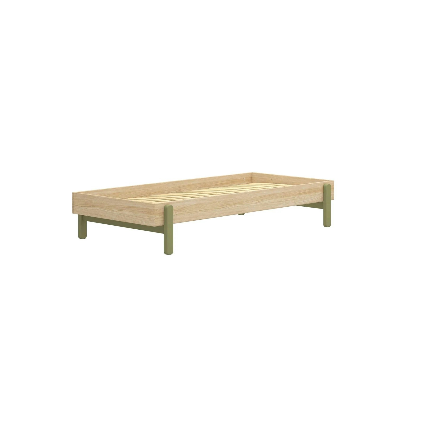 Flexa, children's bed 90x200 cm Popsicle, kiwi oak 