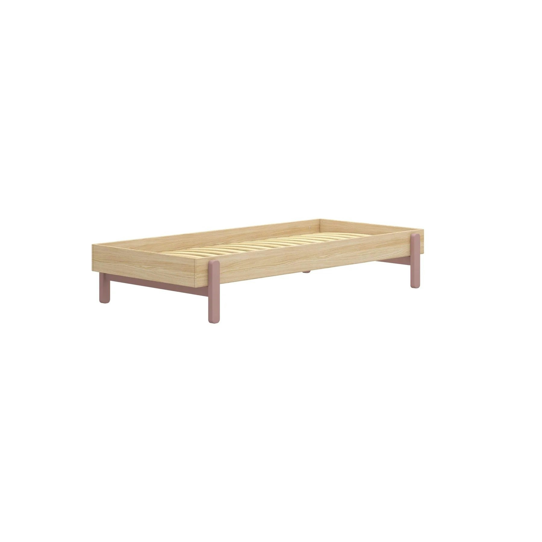 Flexa, children's bed 90x200 cm Popsicle, cherry oak 