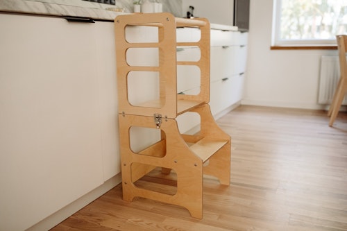 Duck Woodworks, Buildable kitchen helper natural