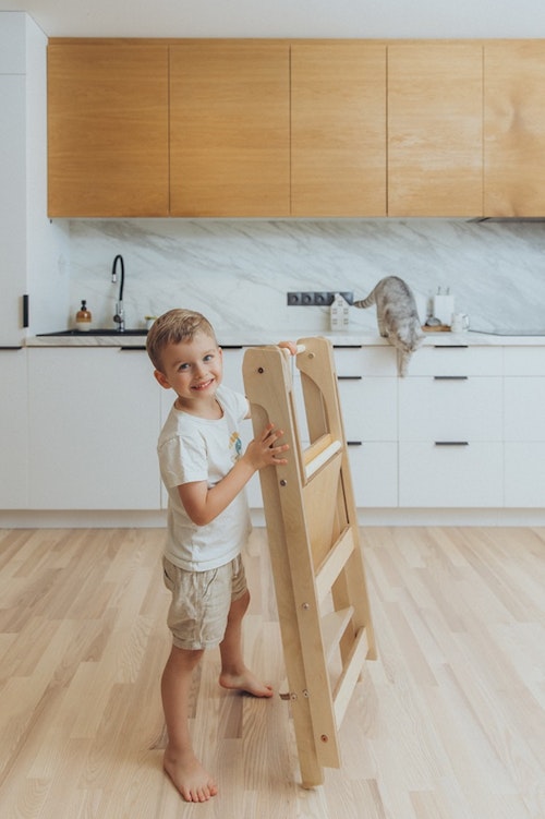 Duck Woodworks, Foldable kitchen helper, natural