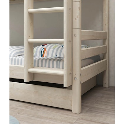 Flexa, high bunk bed Classic 90x200 cm, white