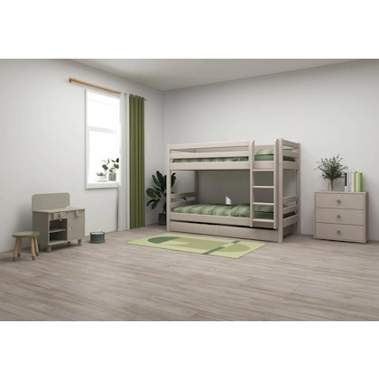 Flexa, bunk bed Classic 90x200 cm, grey