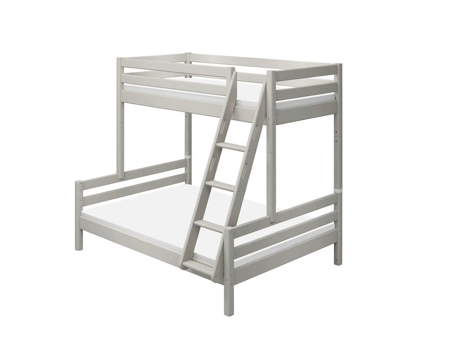 Flexa, bunk bed family bed Classic 90x200/140x200 cm, gray 