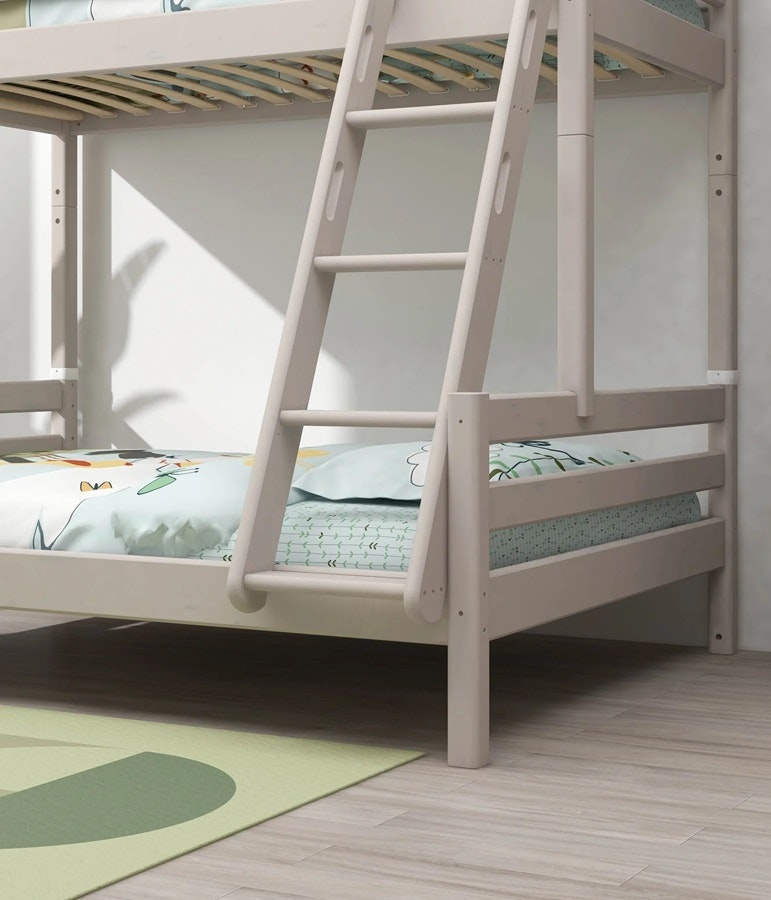 Flexa, bunk bed family bed Classic 90x200/140x200 cm, gray 