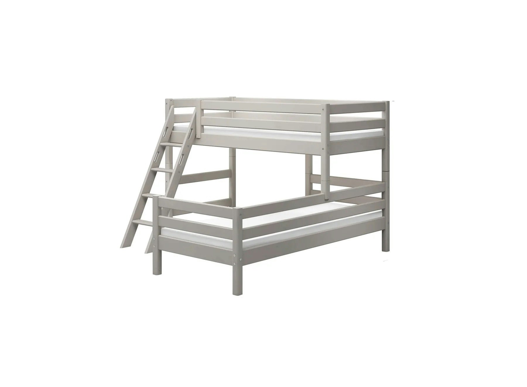 Flexa, bunk bed loft bed with extra bed Classic 90x200 cm, grey 