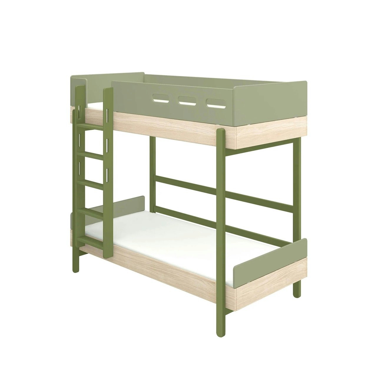 Flexa, bunk bed Popsicle 90x200 cm, kiwi oak 