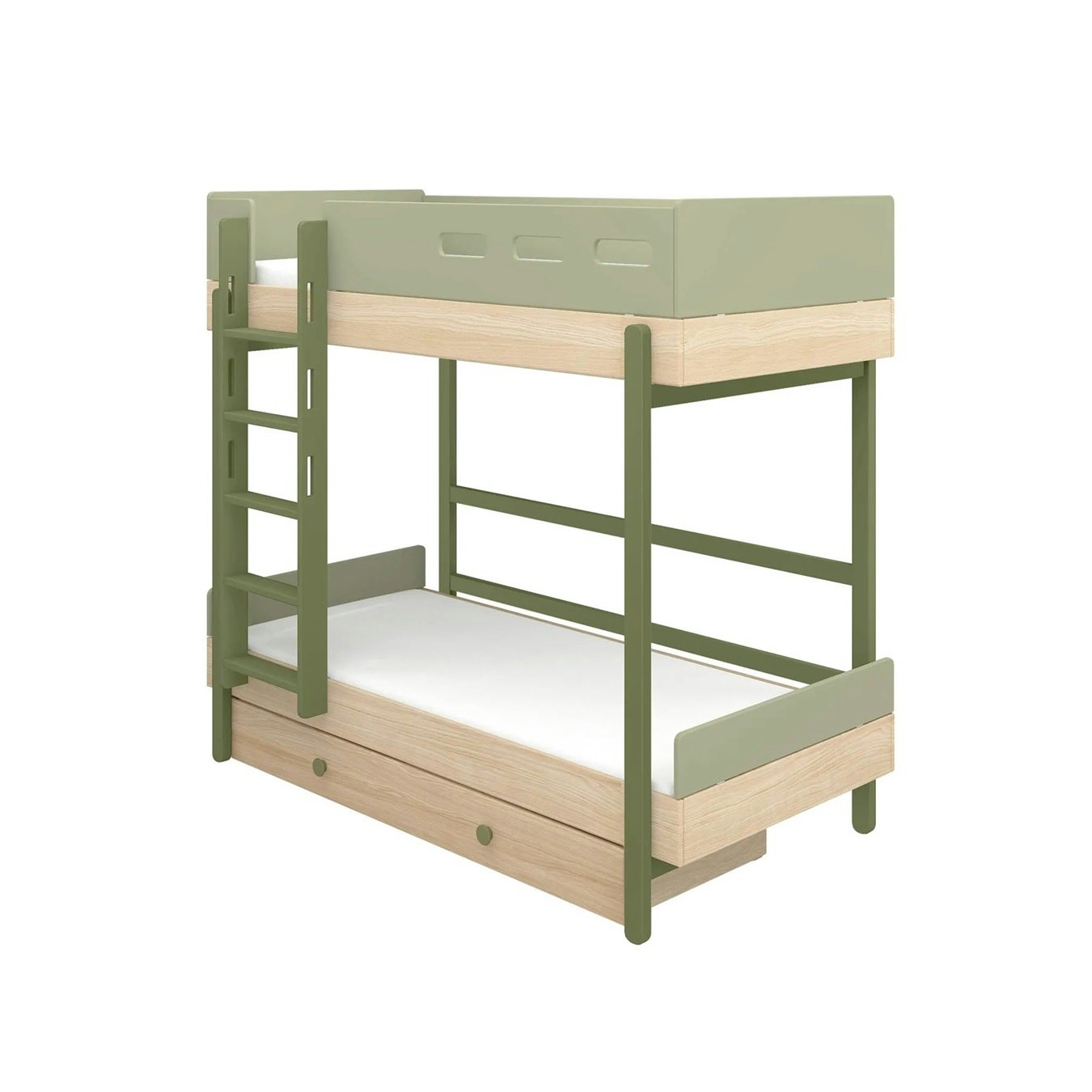 Flexa, bunk bed Popsicle 90x200 cm, kiwi oak 