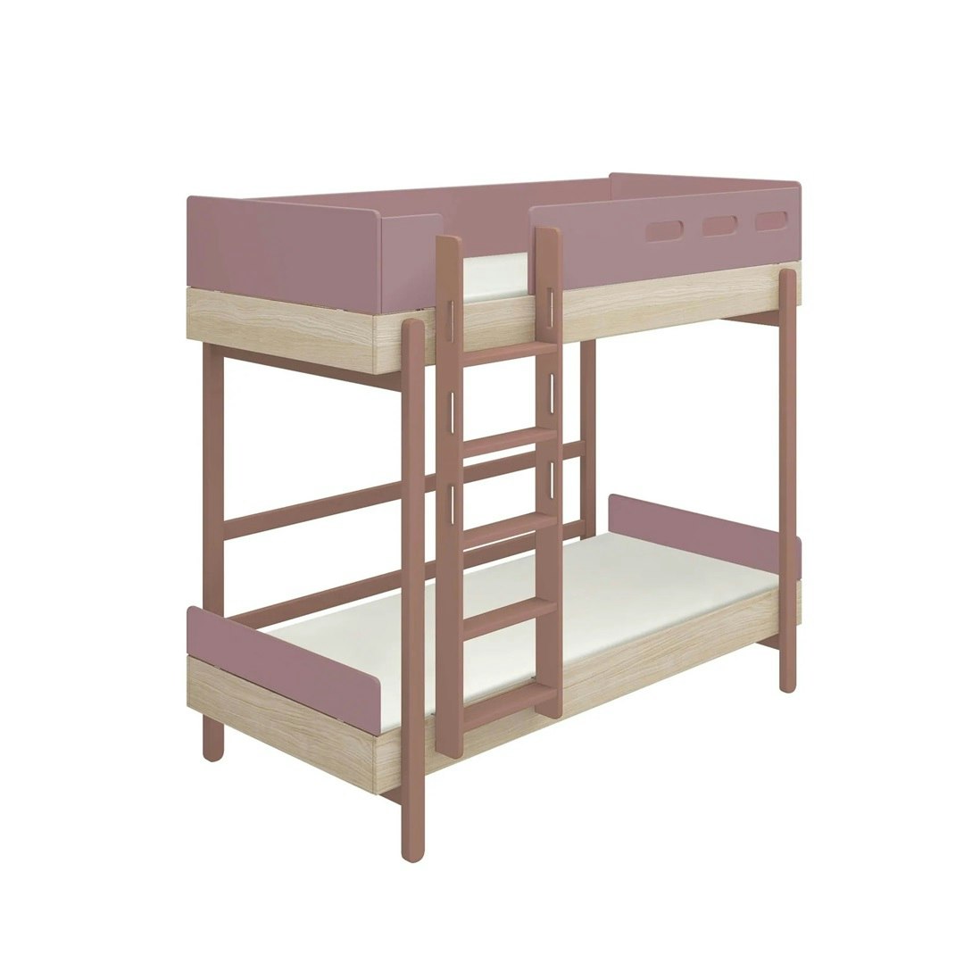 Flexa, bunk bed Popsicle 90x200 cm, cherry oak 