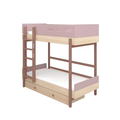 Flexa, bunk bed Popsicle 90x200 cm, cherry oak