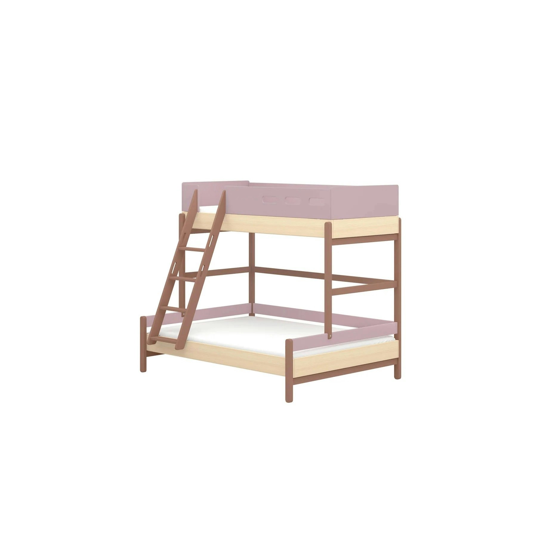 Flexa, family bed Popsicle 90x200/140x200 cm, cherry oak 