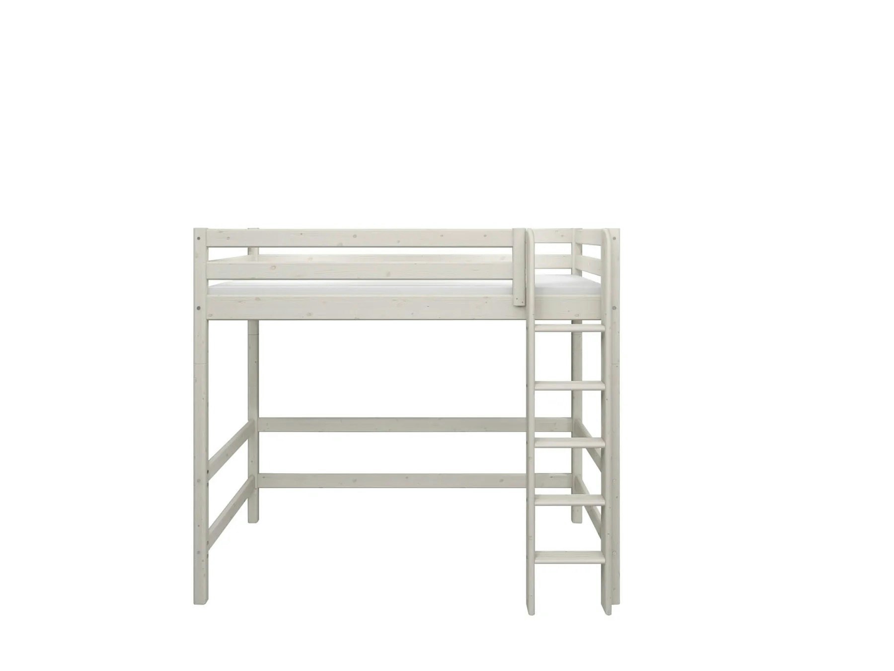 Flexa, high loft bed 90x200 cm Classic, white 
