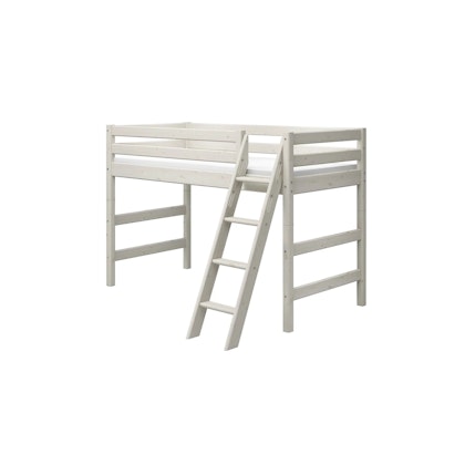 Flexa, loft bed 90x200 cm Classic, white