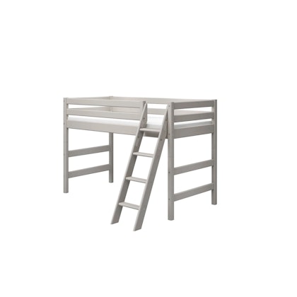 Flexa, loft bed 90x200 cm Classic, grey