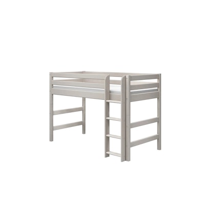 Flexa, loft bed 90x200 cm Classic, grey