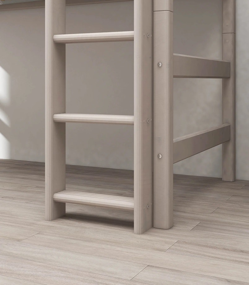 Flexa, loft bed 90x200 cm Classic, grey 