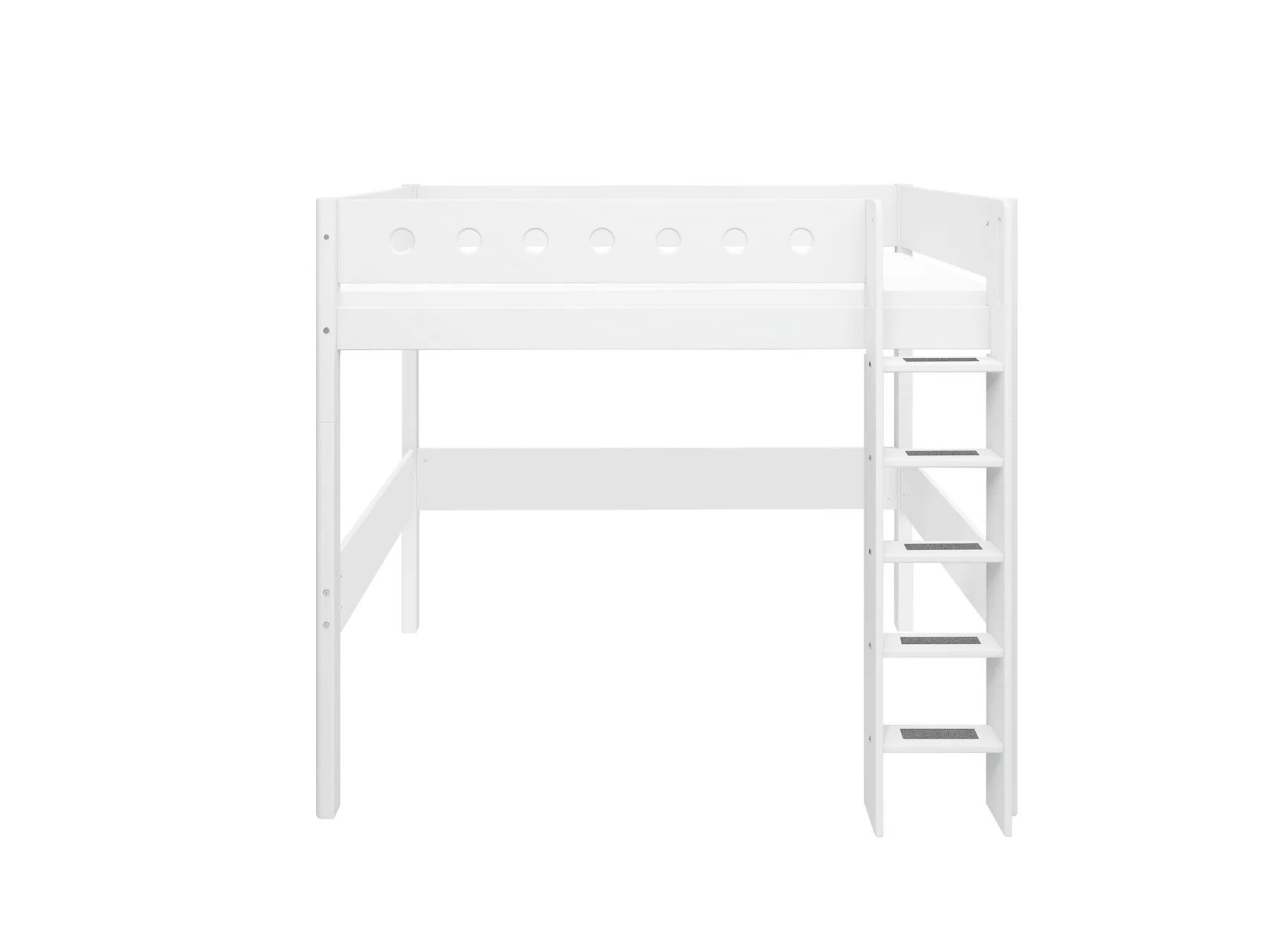 Flexa, high loft bed 90x200 cm White 