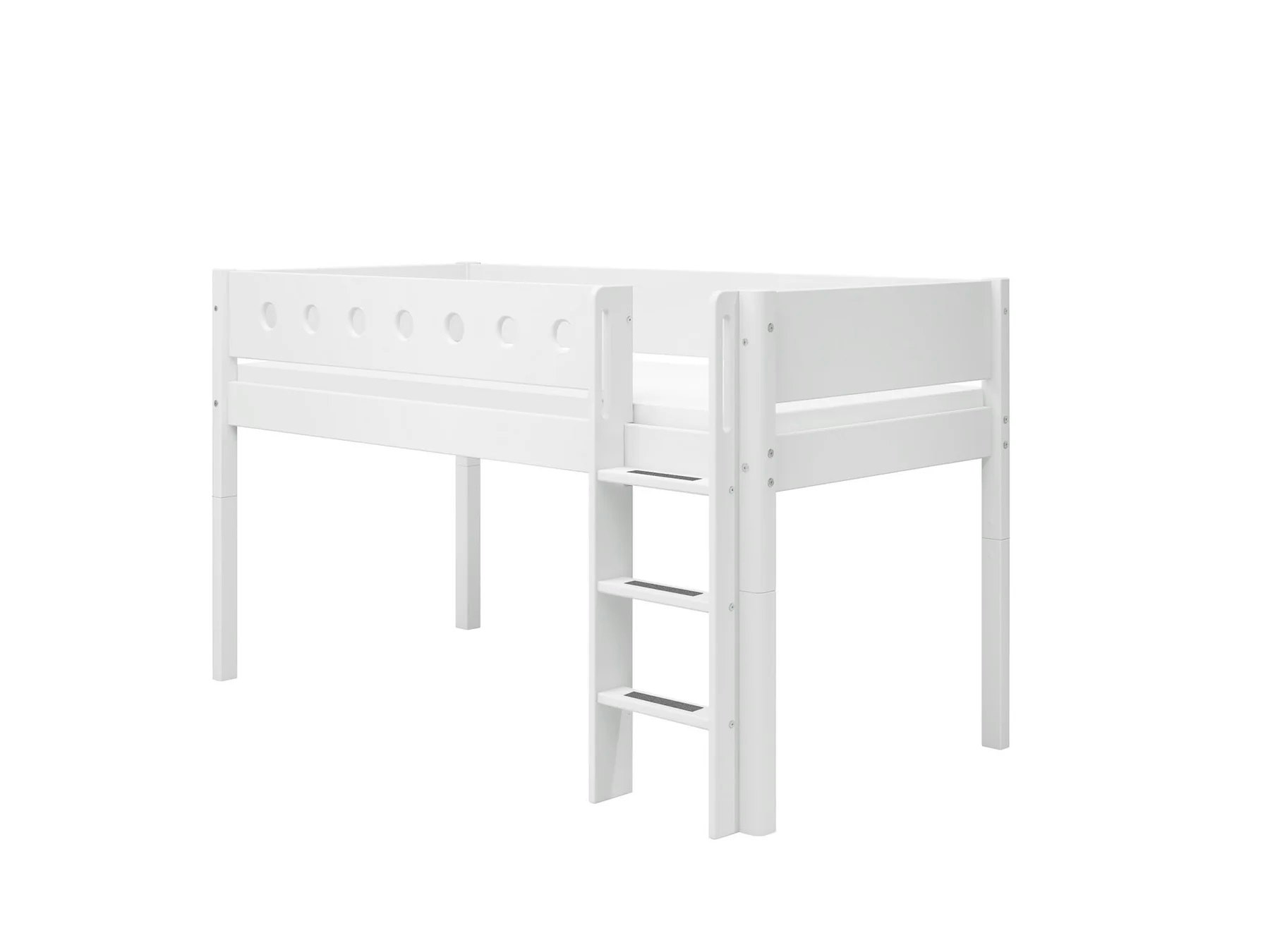 Flexa, low loft bed 90x200 cm White 