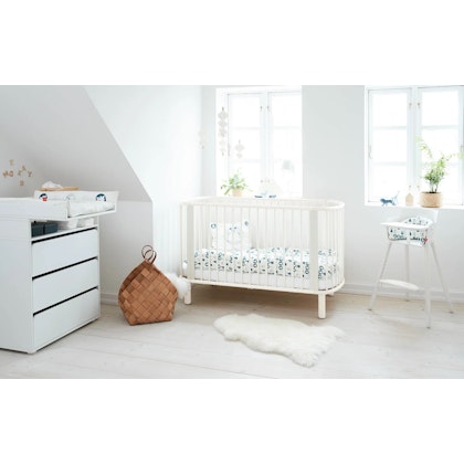 Flexa, cot children's bed Baby 70x140, white