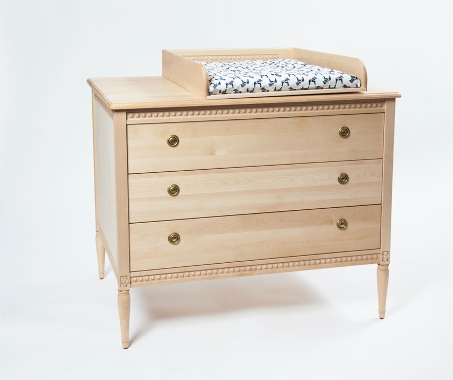 Antique changing table for the children's room, natural 