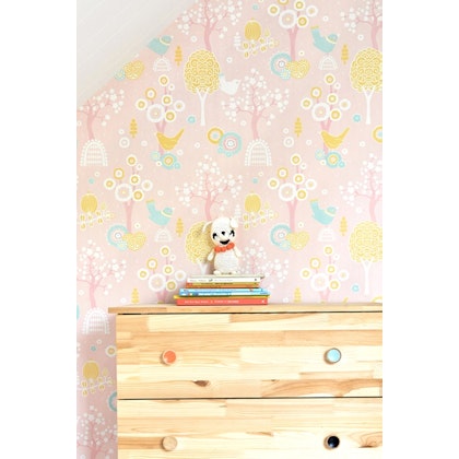 Majvillan, wallpaper for the children's room Cherry Valley, pink