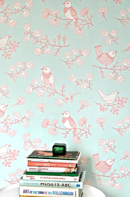 Majvillan, wallpaper for the children's room Sugar tree, turquoise 
