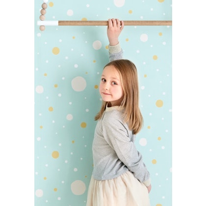 Majvillan, wallpaper for the children's room Confetti, turquoise