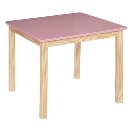 Wooden table for the children's room, antique rose/natural