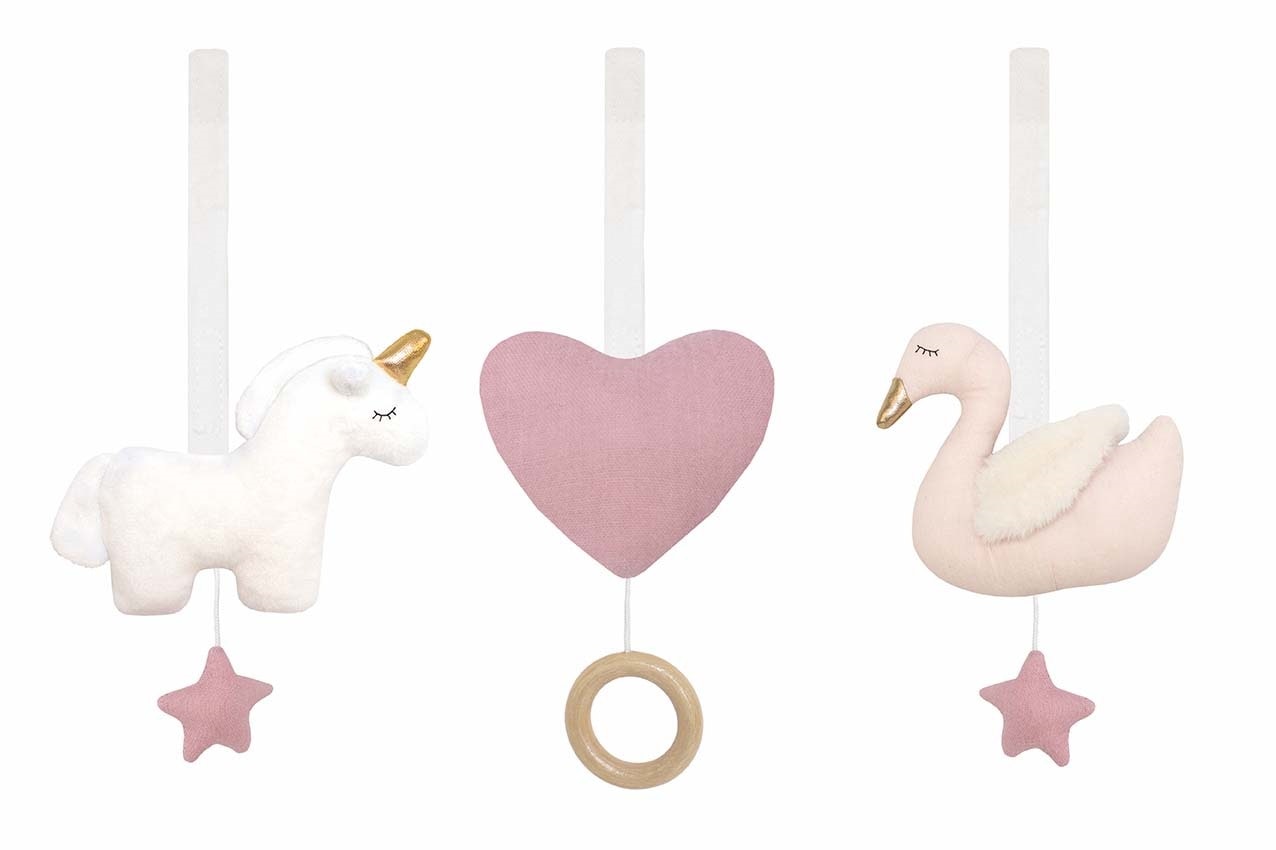 JaBaDaBaDo, figures for baby gym Swan, pink 