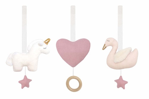 JaBaDaBaDo, figures for baby gym Swan, pink