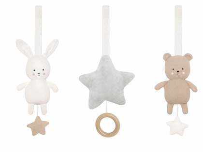 JaBaDaBaDo, figures for baby gym Teddy & Bunny, beige