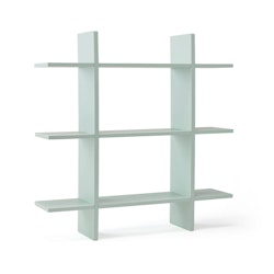 Kid's Concept, wall shelf 3-level Star, light green