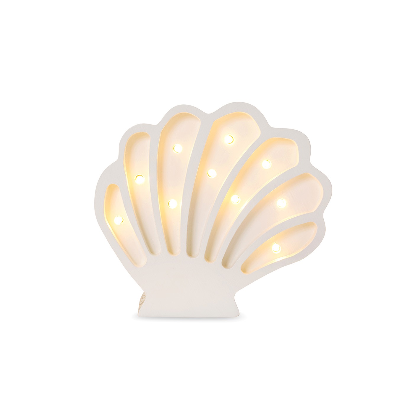 Little Lights, Night lamp for the children's room, Seashell pearl white 