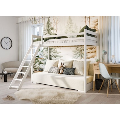 Loft bed with fold-out sofa Selma 90x200/140x200
