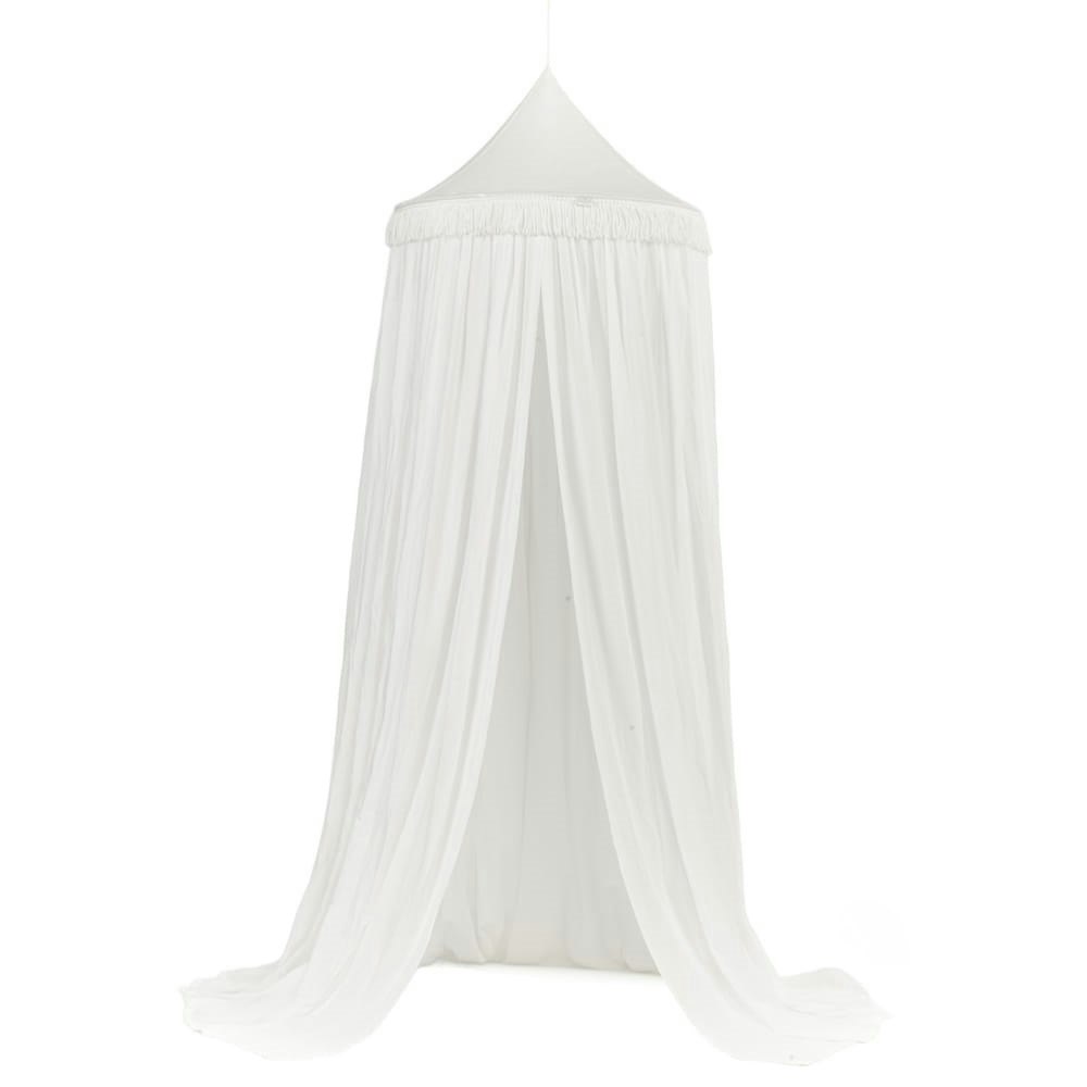 Boho twist white bed canopy maxi, Cotton & Sweets 
